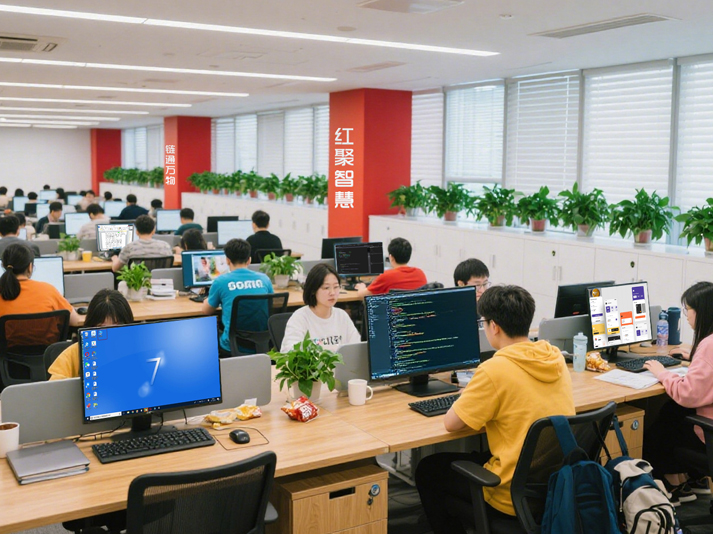 山东红链网络科技有限公司办公环境